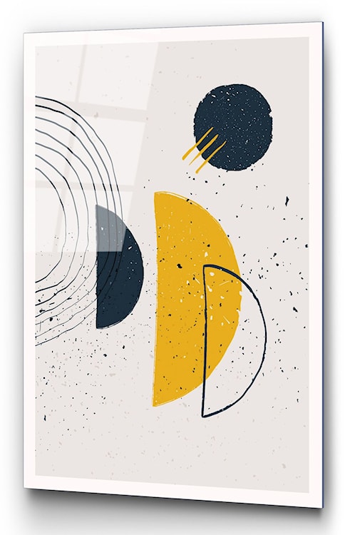 Obraz Onybill 65x45 cm z żółtymi akcentami 