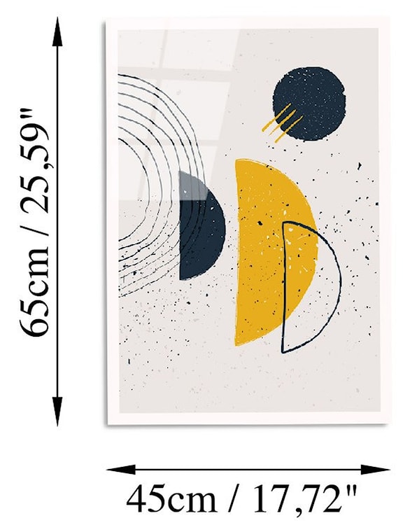 Obraz Onybill 65x45 cm z żółtymi akcentami  - zdjęcie 7