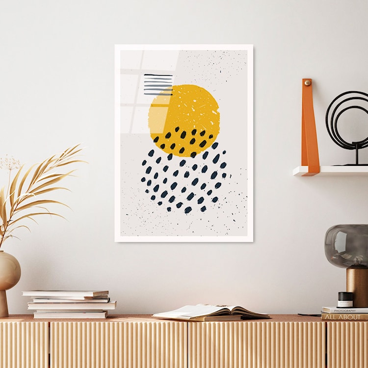 Obraz Onybill 65x45 cm z żółtym kołem  - zdjęcie 2