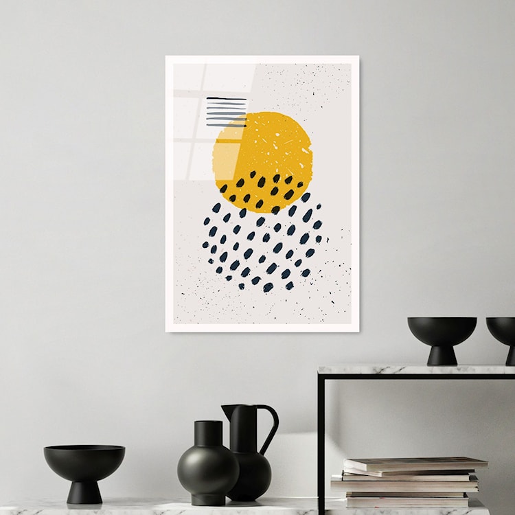Obraz Onybill 65x45 cm z żółtym kołem  - zdjęcie 4