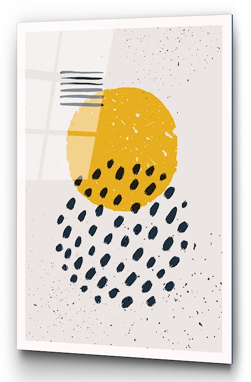 Obraz Onybill 65x45 cm z żółtym kołem 