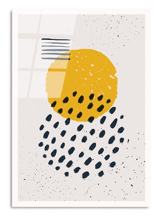 Obraz Onybill 65x45 cm z żółtym kołem  - zdjęcie 6