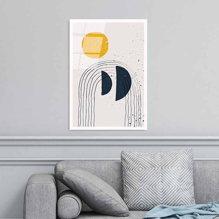 Obraz Onybill 65x45 cm z granatowymi akcentami  - zdjęcie 3