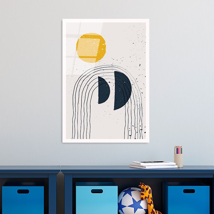 Obraz Onybill 65x45 cm z granatowymi akcentami  - zdjęcie 4