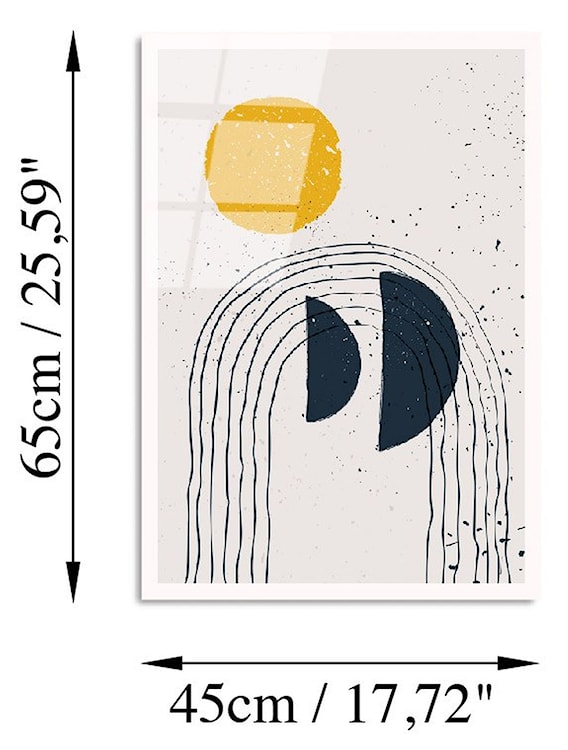 Obraz Onybill 65x45 cm z granatowymi akcentami  - zdjęcie 7