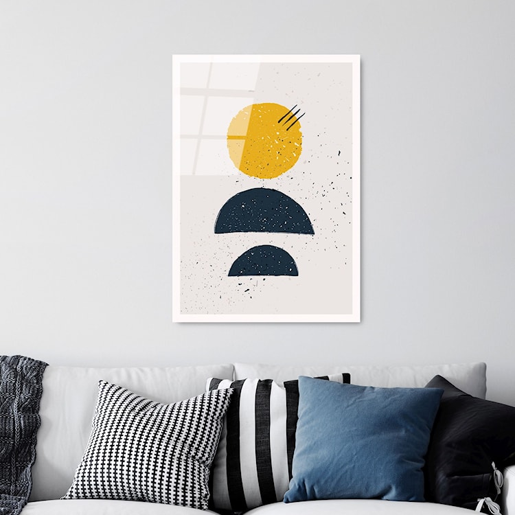 Obraz Onybill 65x45 cm żółto-granatowy  - zdjęcie 2