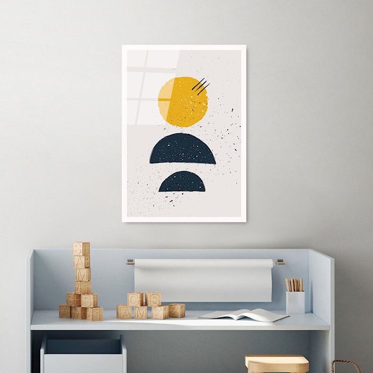 Obraz Onybill 65x45 cm żółto-granatowy  - zdjęcie 3