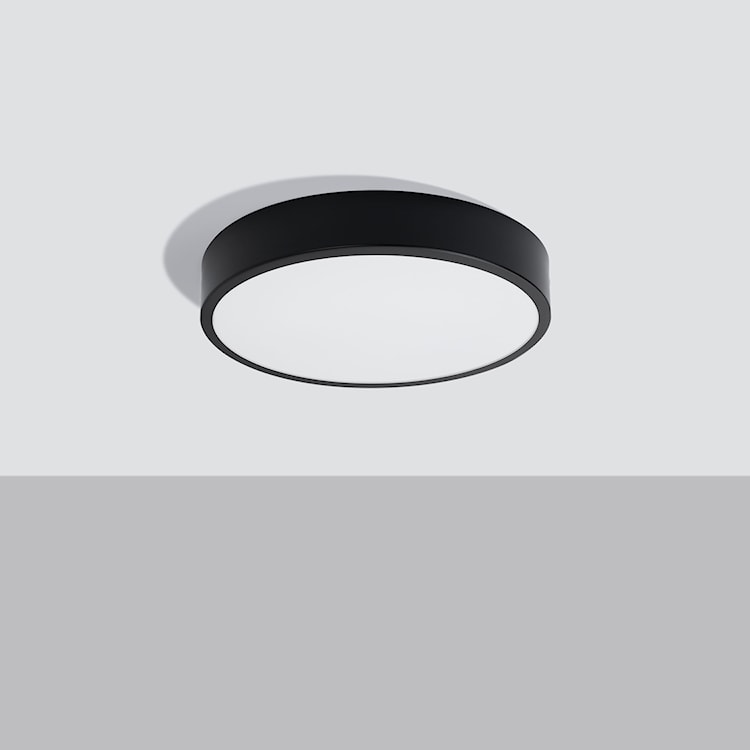 Plafon LED Sellinet średnica 40 cm czarny 3000K  - zdjęcie 7