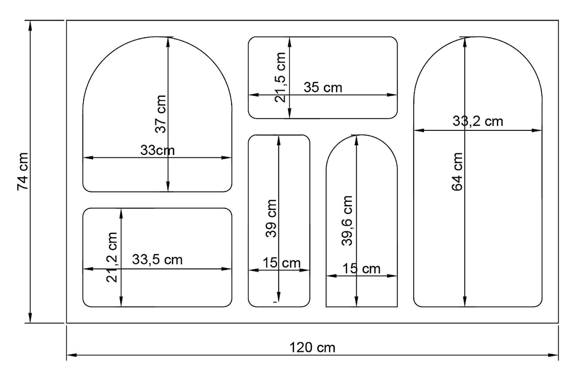 Regał szeroki Advilis 120 cm z pięcioma półkami biały  - zdjęcie 8