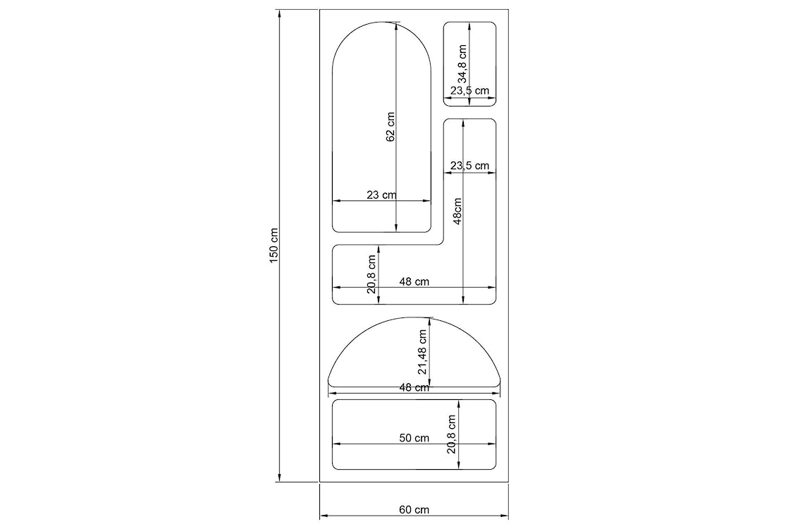 Regał wysoki Advilis 150 cm biały  - zdjęcie 8