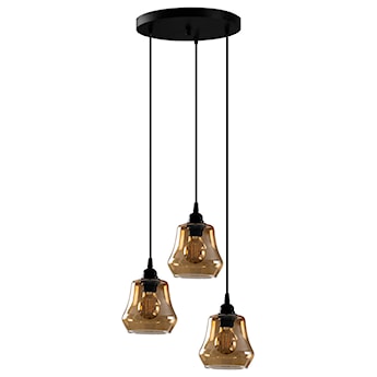 Lampa sufitowa Djon x3 na okrągłej podsufitce dzwon średnica 15 cm