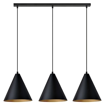Lampa wisząca Rebel czarno-złota x3