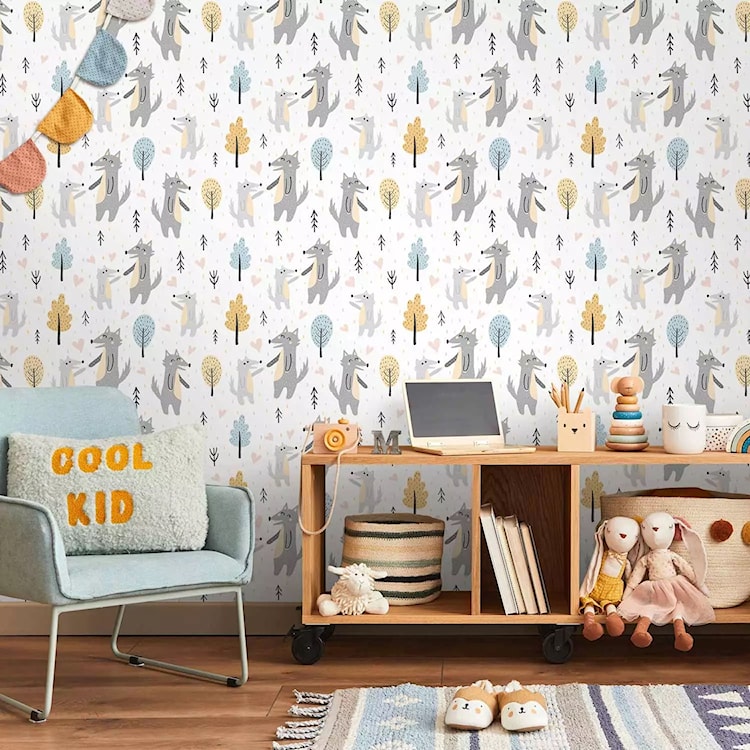 Fototapeta Mały wilk z mamą 350x256 cm  - zdjęcie 2