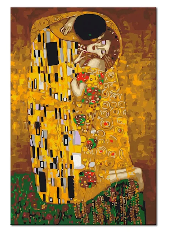 Obraz do malowania po numerach Pocałunek Gustav Klimt 60x40 cm  - zdjęcie 3