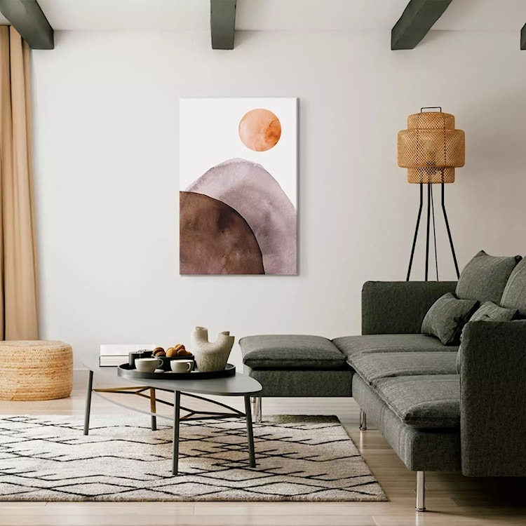 Obraz Księżyc i góry 90x60 cm  - zdjęcie 2