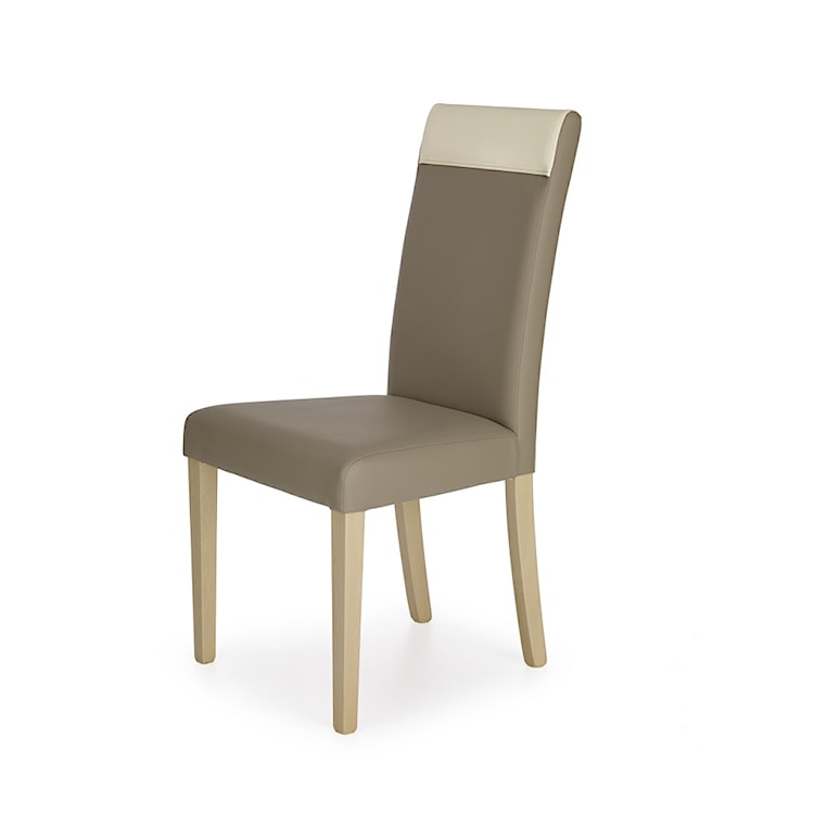 Krzesło tapicerowane Kortine beżowo-kremowe