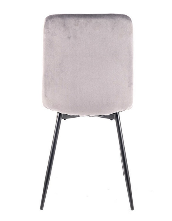 Krzesło tapicerowane Canonles jasnoszary velvet  - zdjęcie 4
