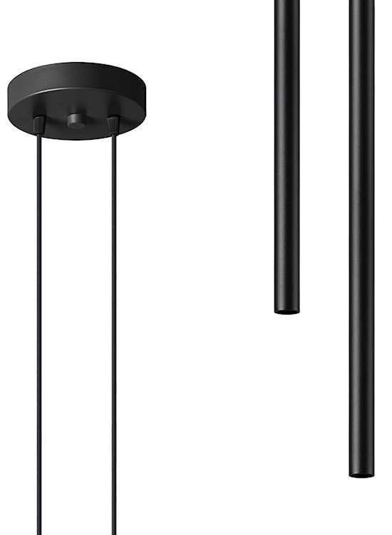 Lampa wisząca Lagga średnica 15 cm x2 czarna 