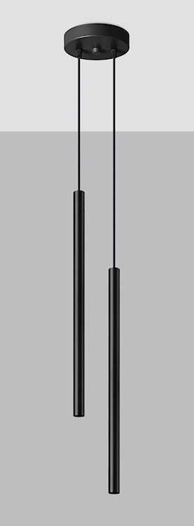 Lampa wisząca Lagga średnica 15 cm x2 czarna  - zdjęcie 4