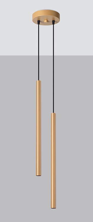 Lampa wisząca Lagga średnica 15 cm x2 złota  - zdjęcie 3