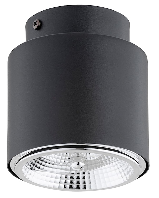 Plafon sufitowy Nano średnica 12 cm czarny 