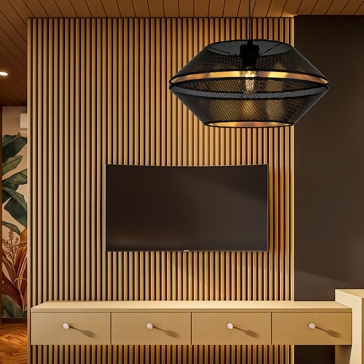 Lampa wisząca Shinds czarno-złota  - zdjęcie 3