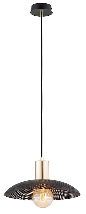 Lampa wisząca Sparitt z ażurowym kloszem czarna/złota x1  - zdjęcie 6