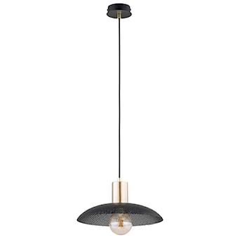 Lampa wisząca Sparitt z ażurowym kloszem czarna/złota x1