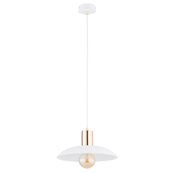 Lampa wisząca Sparitt z ażurowym kloszem biała/złota x1