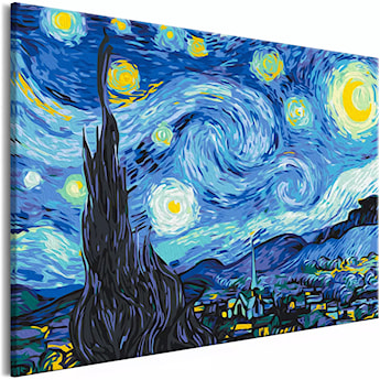 Obraz do malowania po numerach Gwiaździsta noc 60x40 cm