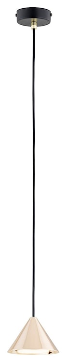Lampa wisząca Elit czarna/złota x1 