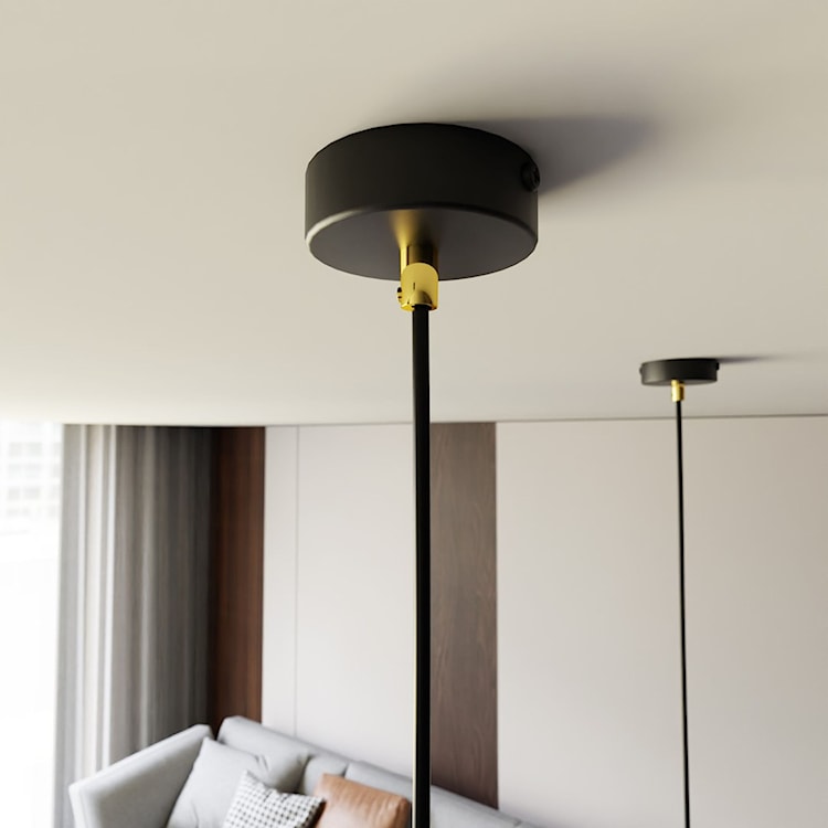 Lampa wisząca Elit czarna/złota x1  - zdjęcie 4