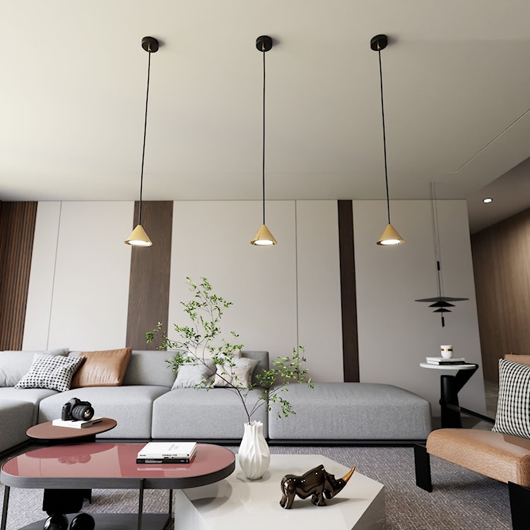 Lampa wisząca Elit czarna/złota x1  - zdjęcie 5