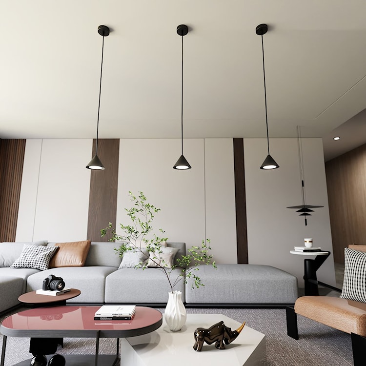 Lampa wisząca Elit czarna x1  - zdjęcie 2