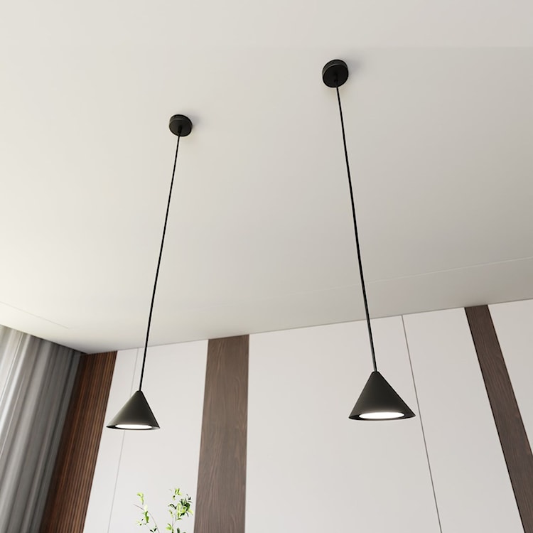 Lampa wisząca Elit czarna x1  - zdjęcie 3