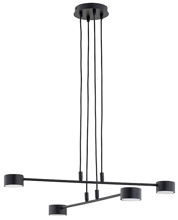 Lampa wisząca Moddus czarna x4