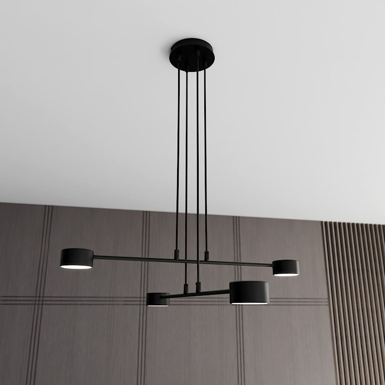 Lampa wisząca Moddus czarna x4  - zdjęcie 2