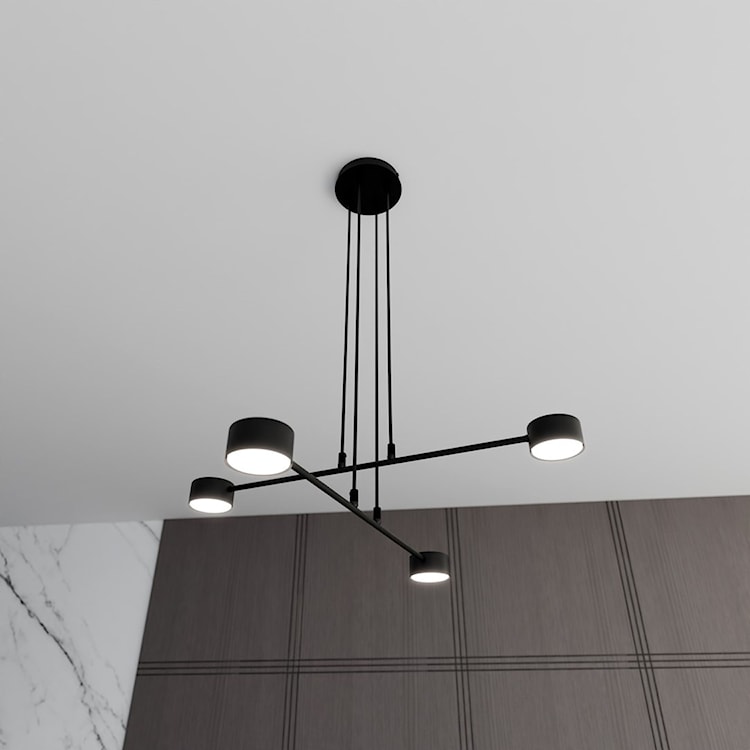 Lampa wisząca Moddus czarna x4  - zdjęcie 3