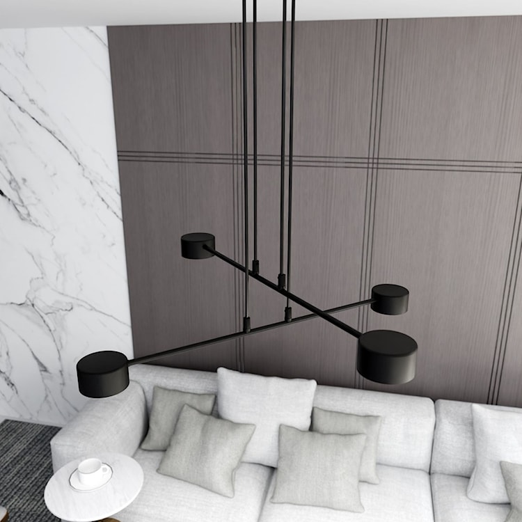 Lampa wisząca Moddus czarna x4  - zdjęcie 4