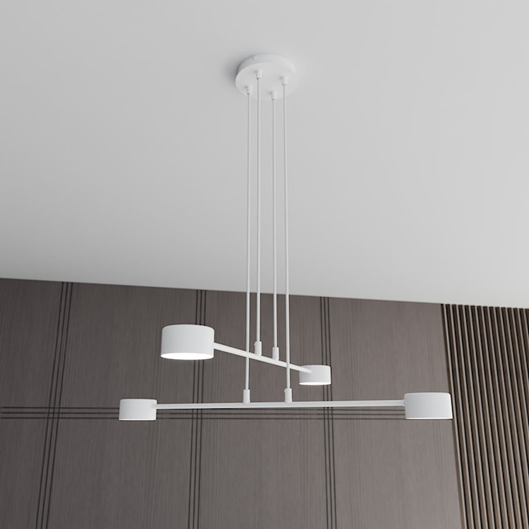 Lampa wisząca Moddus biała x4  - zdjęcie 2