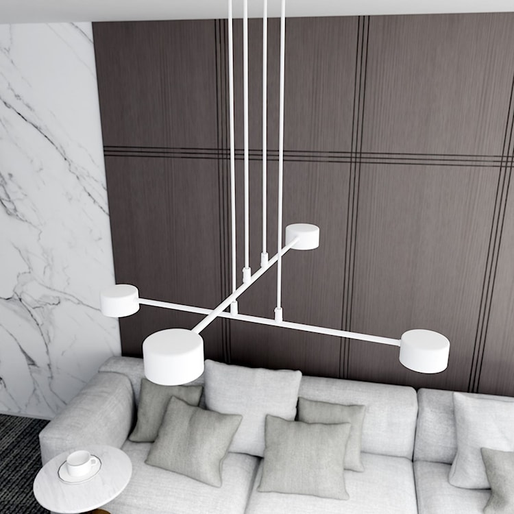 Lampa wisząca Moddus biała x4  - zdjęcie 4