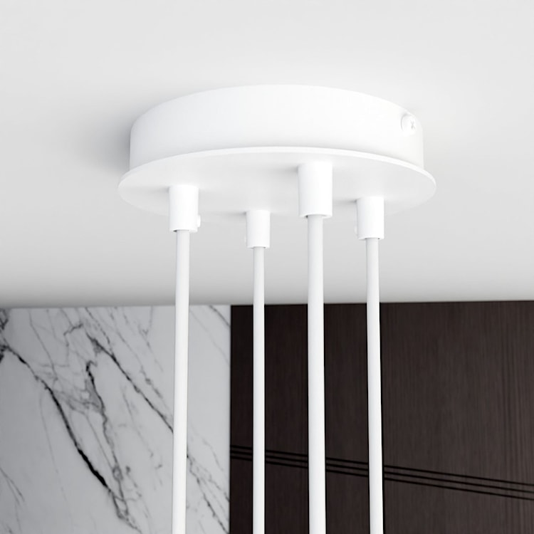 Lampa wisząca Moddus biała x4  - zdjęcie 5