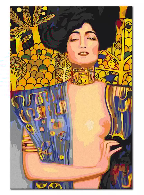 Obraz do malowania po numerach Judyta z głową Holofernesa Gustav Klimt 60x40 cm  - zdjęcie 3