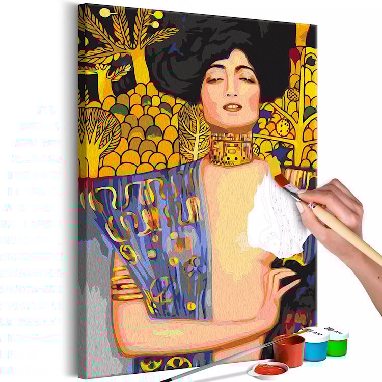 Obraz do malowania po numerach Judyta z głową Holofernesa Gustav Klimt 60x40 cm  - zdjęcie 5