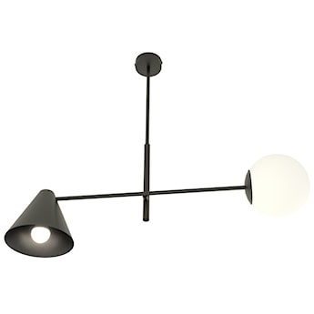Lampa wisząca Hermesen czarna x2