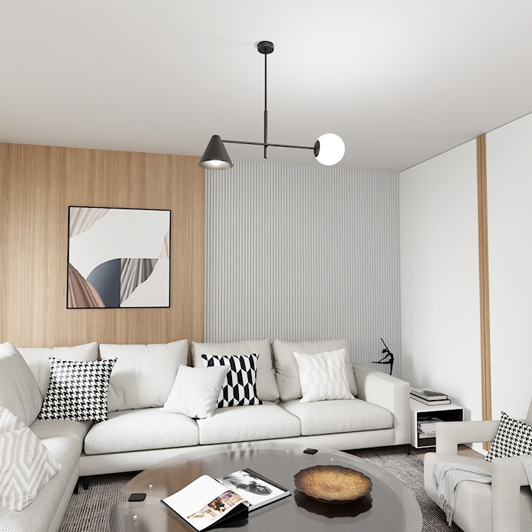 Lampa wisząca Hermesen czarna x2  - zdjęcie 2