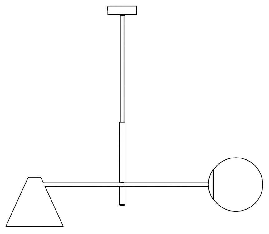 Lampa wisząca Hermesen czarna x2  - zdjęcie 6