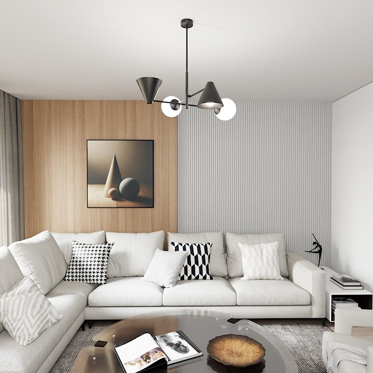 Lampa wisząca Hermesen czarna x4  - zdjęcie 4