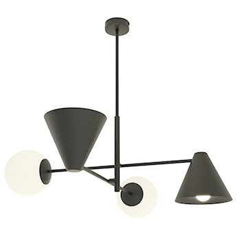 Lampa wisząca Hermesen czarna x4