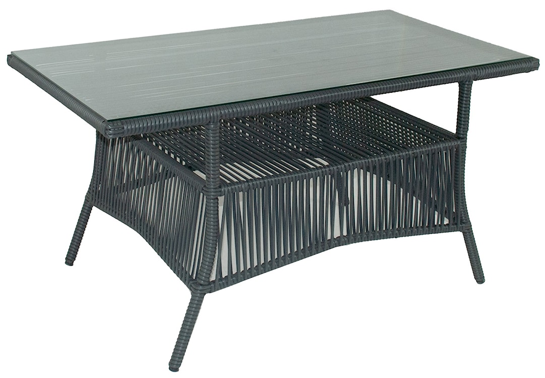 Zestaw mebli ogrodowych Blosset z narożnikiem i stolikiem aluminium ciemnoniebieski  - zdjęcie 2
